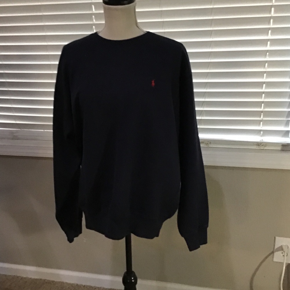 Navy polo sweatshirt size M